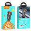 Automobilinis įkroviklis Hoco Z46A USB-A/Type-C PD20W+QC3.0 pilkas