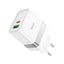 Įkroviklis Hoco N21 USB-A/Type-C PD30W+QC3.0 baltas