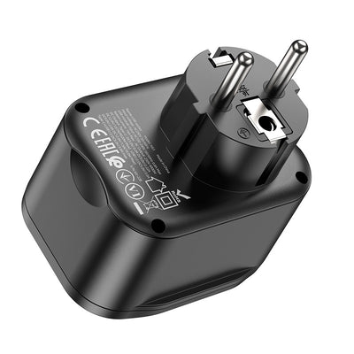 Įkroviklis Hoco NS3 2xUSB-A/1xType-C PD20W+QC 3.0 juodas