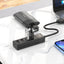 USB šakotuvas Hoco HB25 Easy mix 4-in-1 converter USB-A to 1xUSB3.0+3xUSB2.0 juodas