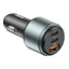 Automobilinis įkroviklis Hoco NZ9 95W 2xType-C/1xUSB-A juodas
