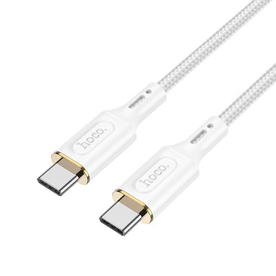 USB kabelis Hoco X95 60W Type-C to Type-C 1.0m baltas