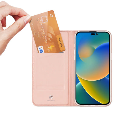 Dėklas Dux Ducis Skin Pro Samsung A145 A14 4G/A146 A14 5G rožinis-auksinis