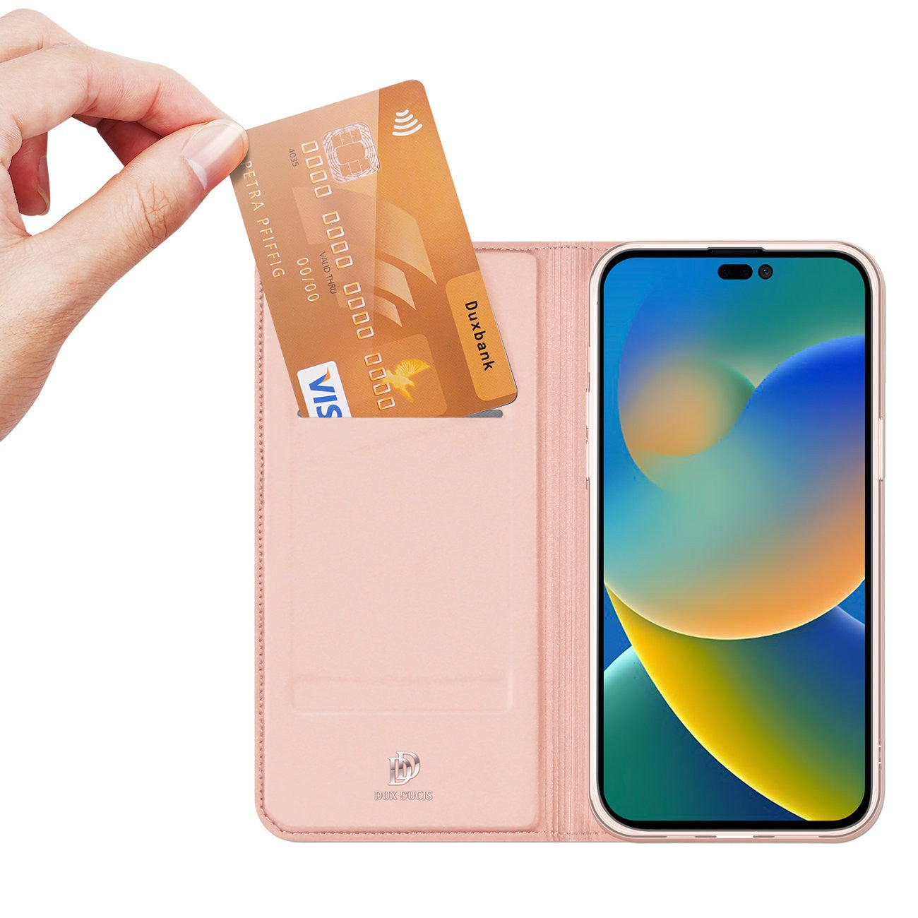 Dėklas Dux Ducis Skin Pro Samsung A346 A34 5G rožinis-auksinis