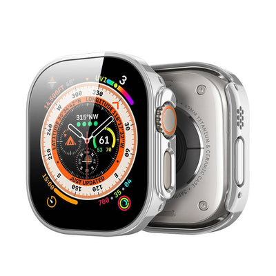 LCD apsauginis stikliukas/dėklas Dux Ducis Hamo Apple Watch Ultra 49mm sidabrinis