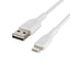 USB kabelis Belkin Boost Charge Braided USB-A to Lightning 1.0m baltas