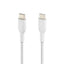 USB kabelis Belkin Boost Charge Braided USB-C to USB-C 1.0m baltas