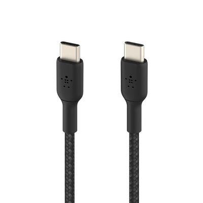 USB kabelis Belkin Boost Charge Braided USB-C to USB-C 1.0m juodas