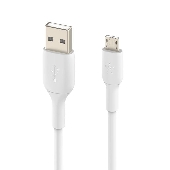 USB kabelis Belkin Boost Charge USB-A to MicroUSB 1.0m baltas