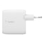 Įkroviklis Belkin Boost Charge Dual USB-A 24W + USB-A to Lightning kabelis baltas