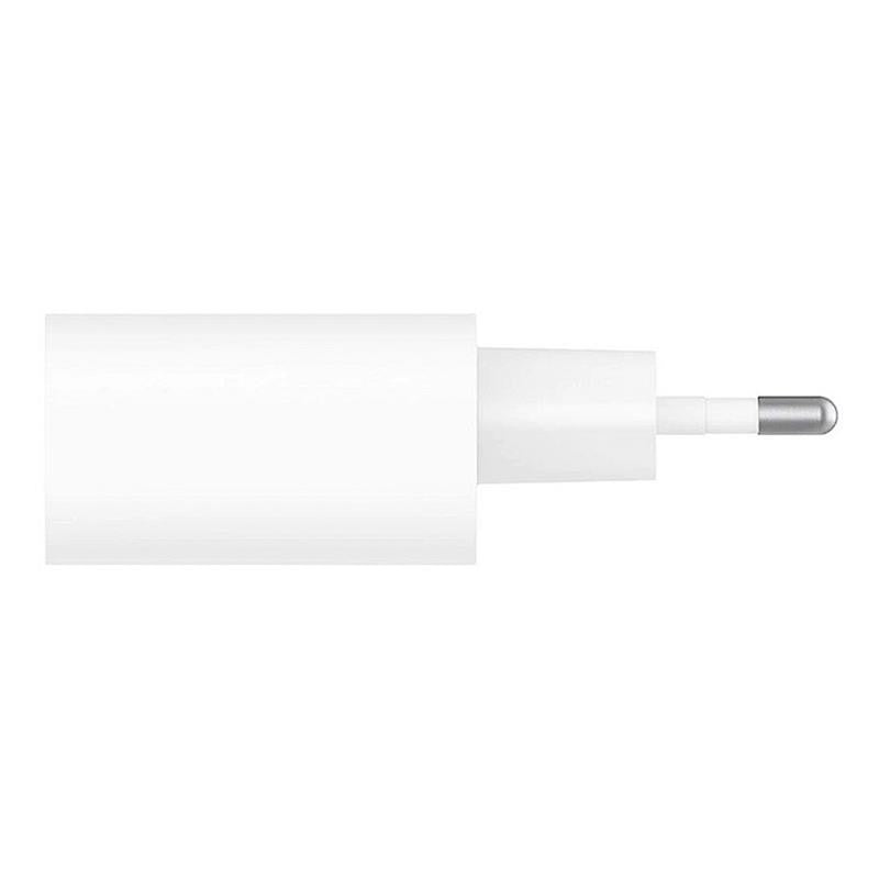 Įkroviklis Belkin Boost Charge USB-C PD 3.0 PPS 25W + USB-C to Lightning kabelis baltas