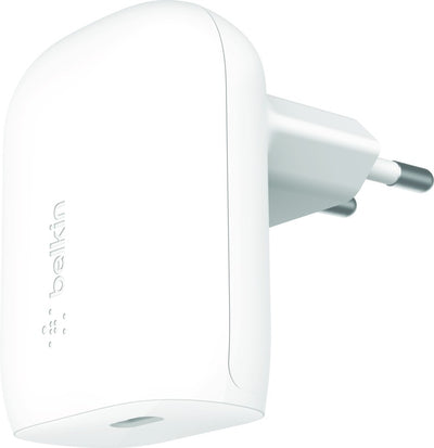 Įkroviklis Belkin Boost Charge USB-C PD 3.0 PPS 30W + USB-C to USB-C kabelis baltas