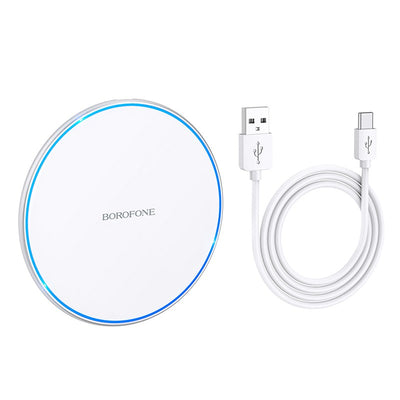 Įkroviklis belaidis Borofone BQ3 Pro 15W sidabrinis