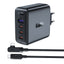 Įkroviklis Acefast A37 100W GaN 3xUSB-C/1xUSB-A juodas