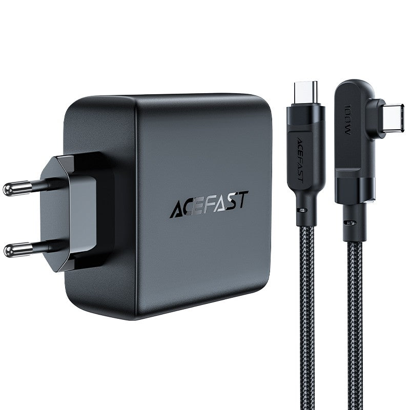 Įkroviklis Acefast A37 100W GaN 3xUSB-C/1xUSB-A juodas