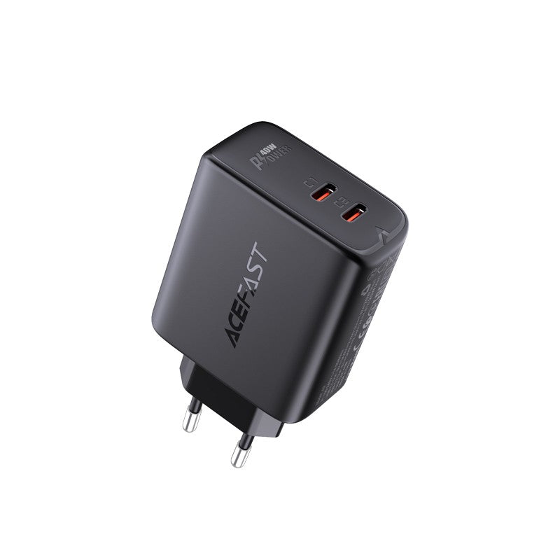 Įkroviklis Acefast A9 PD40W 2xType-C juodas