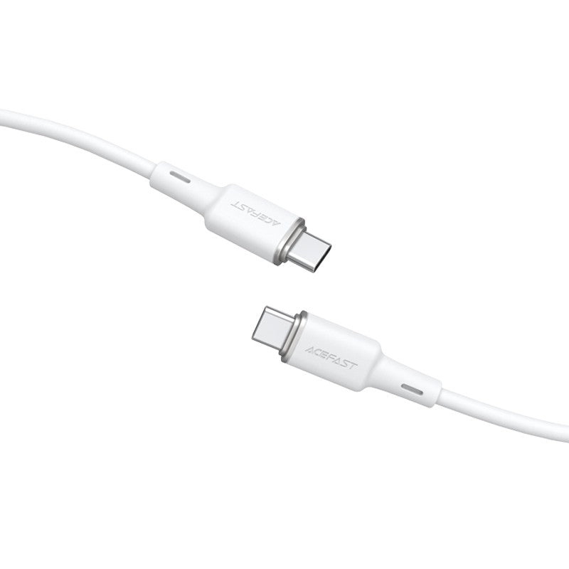 USB kabelis Acefast C2-03 60W USB-C to USB-C 1.2m baltas