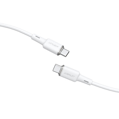 USB kabelis Acefast C2-03 60W USB-C to USB-C 1.2m baltas