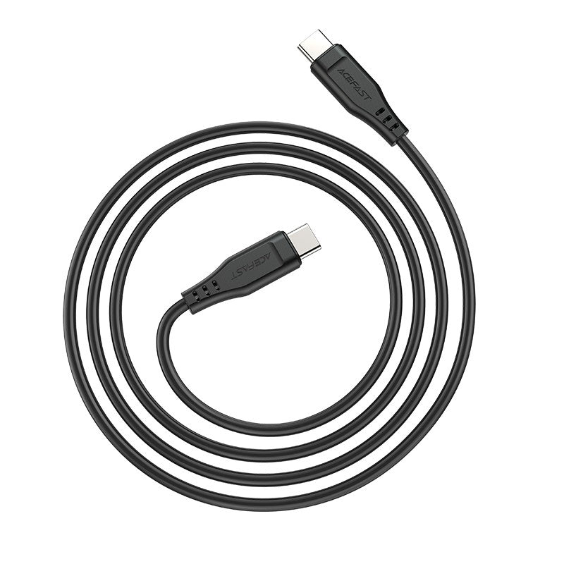 USB kabelis Acefast C3-03 60W USB-C to USB-C 1.2m juodas