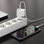 Įkroviklis Hoco N21 USB-A/Type-C PD30W+QC3.0 + Type-C baltas