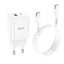Įkroviklis Hoco N28 PD20W+QC3.0 + Type-C baltas