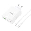 Įkroviklis Hoco N31 PD100W 3xType-C/1xUSB-A + Type-C baltas