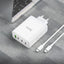 Įkroviklis Hoco N31 PD100W 3xType-C/1xUSB-A + Type-C baltas