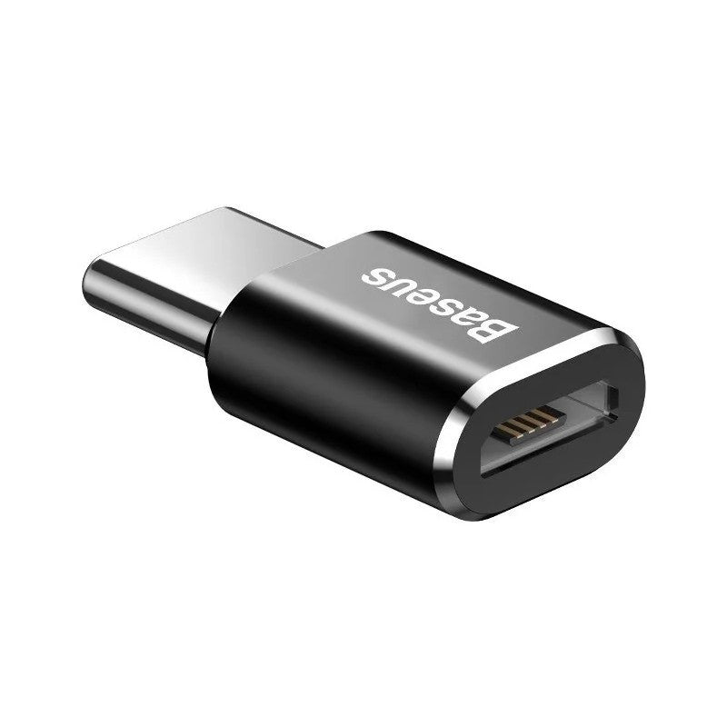 Adapteris Baseus MicroUSB to Type-C OTG juodas CAMOTG-01