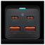 Įkroviklis Baseus GaN3 Pro 2xType-C/2xUSB 100W juodas CCGP000101