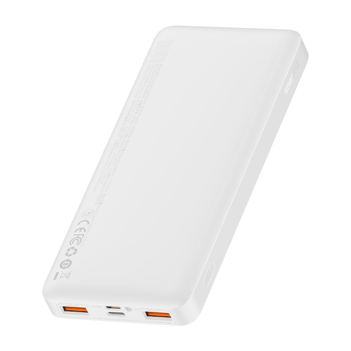 Išorinė baterija Power Bank Baseus Bipow 20W 10000mAh + MicroUSB 0.25m balta PPBD050502