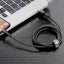 USB kabelis Baseus Cafule USB-A to Lightning 1.5A 2.0m pilkas-juodas CALKLF-CG1