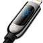 USB kabelis Baseus Display PD20W Type-C to Lightning 1.0m juodas CATLSK-01