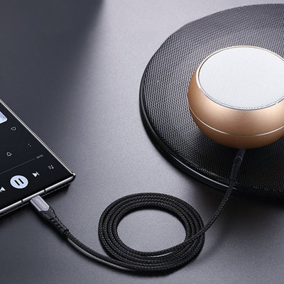 Audio adapteris Joyroom SY-A03 Type-C to 3.5mm 1.0m juodas