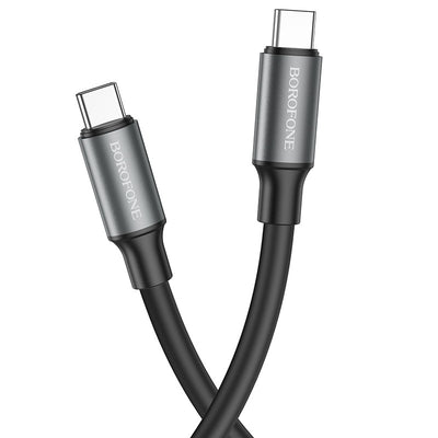 USB kabelis Borofone BX82 60W Type-C to Type-C 1.0m juodas
