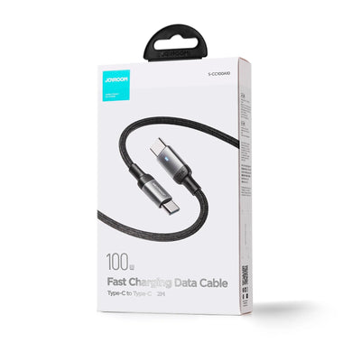 USB kabelis Joyroom S-CC100A10 Type-C to Type-C 100W 2.0m juodas