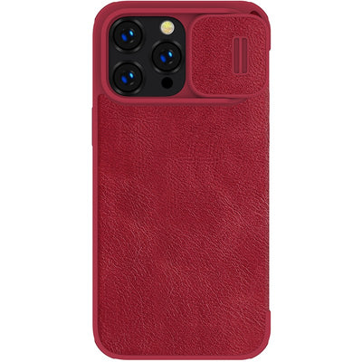 Dėklas Nillkin Qin Pro Leather Samsung S911 S23 5G raudonas