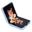 Dėklas Nillkin Qin Leather (Plain Leather) Samsung F711 Z Flip3 5G violetinis