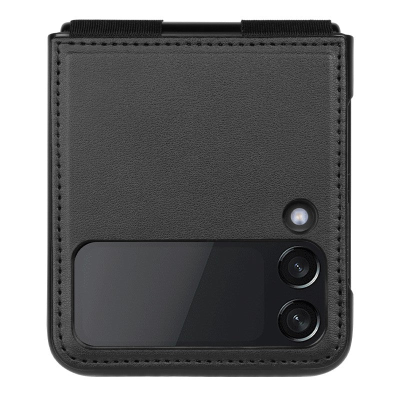 Dėklas Nillkin Qin Leather (Plain Leather) Samsung F721 Z Flip4 5G juodas