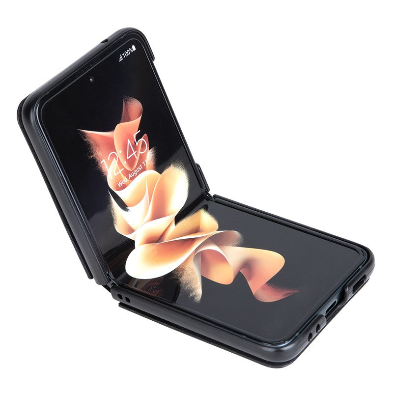 Dėklas Nillkin Qin Leather (Plain Leather) Samsung F721 Z Flip4 5G juodas