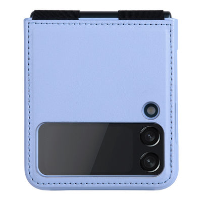 Dėklas Nillkin Qin Leather (Plain Leather) Samsung F721 Z Flip4 5G violetinis