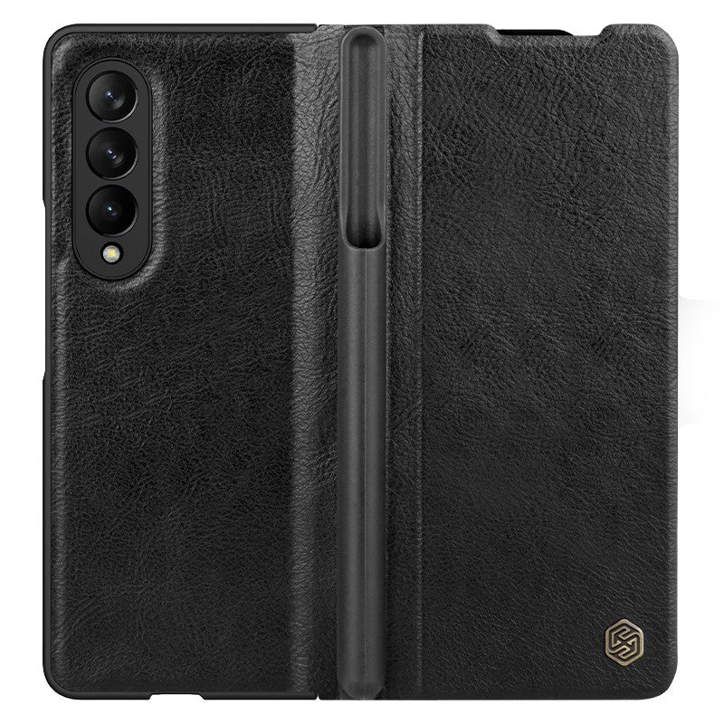 Dėklas Nillkin Qin Leather (Plain Leather) Samsung F926 Z Fold3 5G juodas