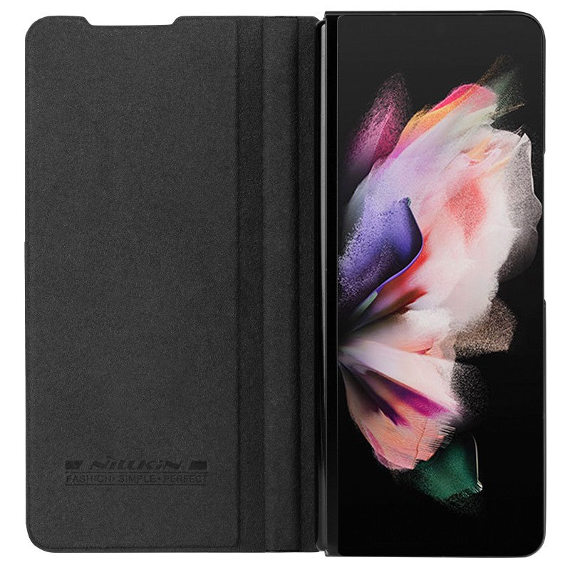 Dėklas Nillkin Qin Leather (Plain Leather) Samsung F926 Z Fold3 5G juodas