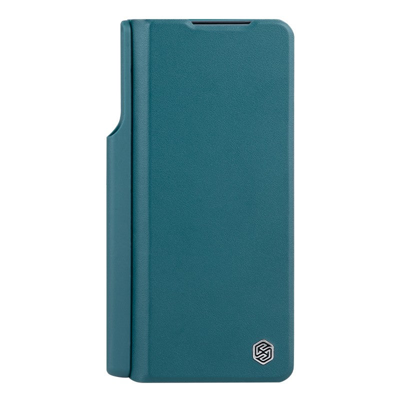 Dėklas Nillkin Qin Leather (Plain Leather) Samsung F926 Z Fold3 5G žalias