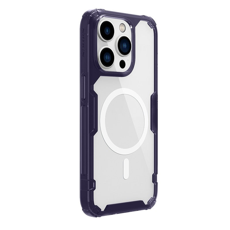 Dėklas Nillkin Nature TPU Pro Magnetic Apple iPhone 14 Pro Max violetinis