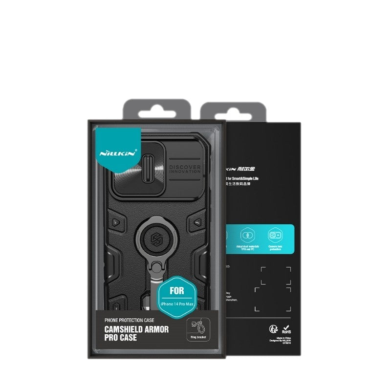 Dėklas Nillkin CamShield Armor Pro Apple iPhone 14 Pro žalias