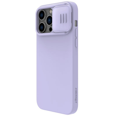 Dėklas Nillkin CamShield Silky Magnetic Silicone Apple iPhone 14 Plus šviesiai violetinis