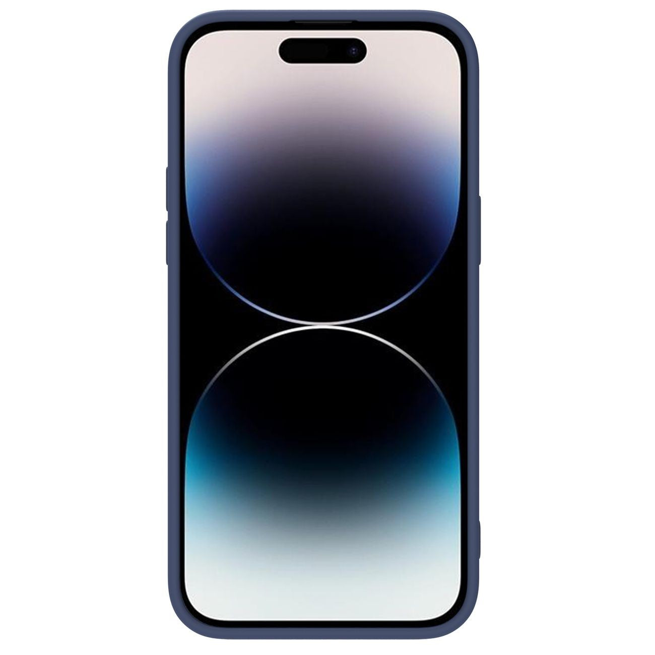 Dėklas Nillkin CamShield Silky Magnetic Silicone Apple iPhone 14 Pro Max tamsiai mėlynas