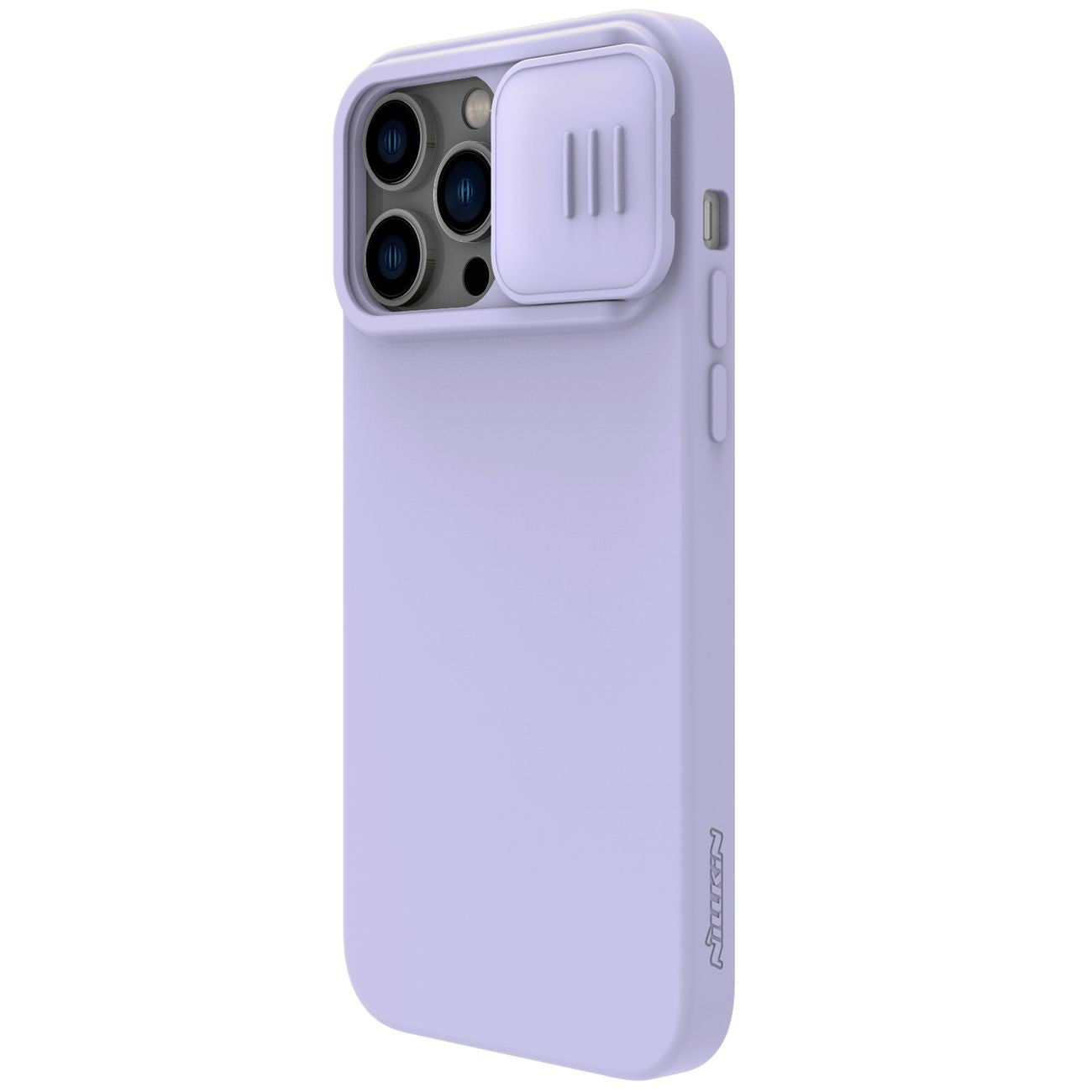 Dėklas Nillkin CamShield Silky Magnetic Silicone Apple iPhone 14 Pro šviesiai violetinis