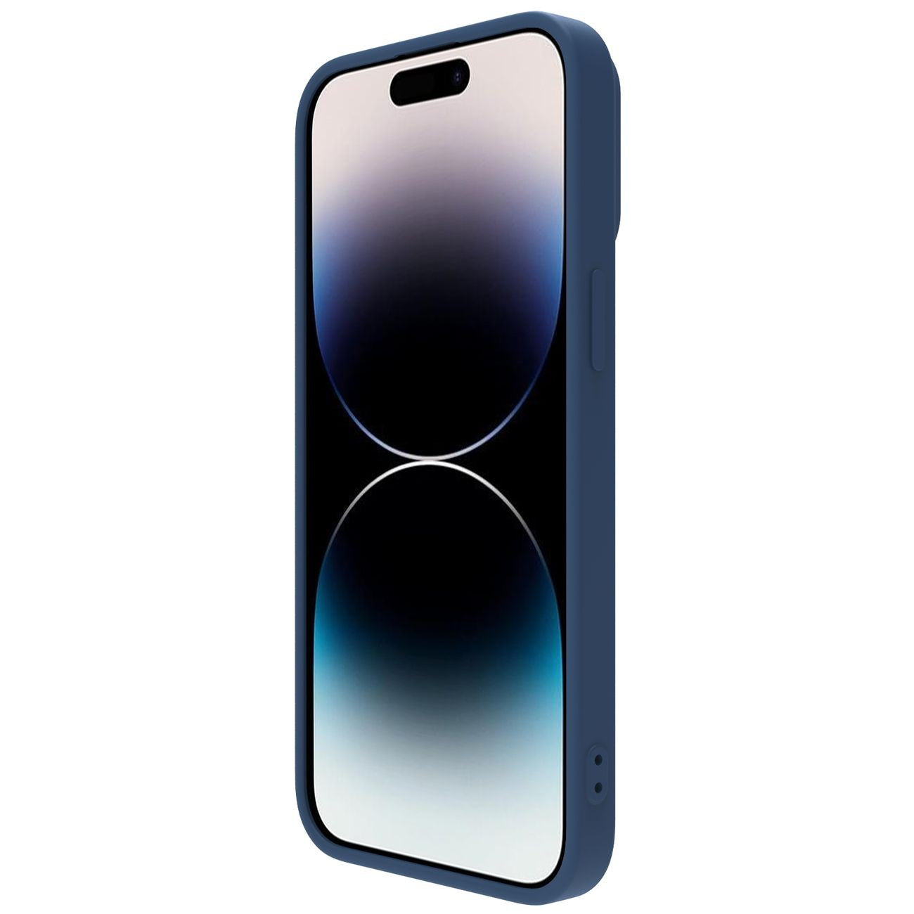 Dėklas Nillkin CamShield Silky Magnetic Silicone Apple iPhone 14 Pro tamsiai mėlynas