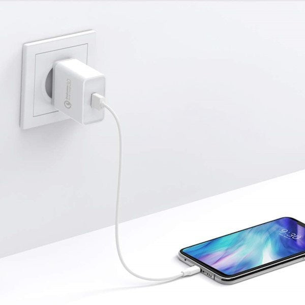 Įkroviklis Ugreen CD122 USB-A 18W 3A baltas